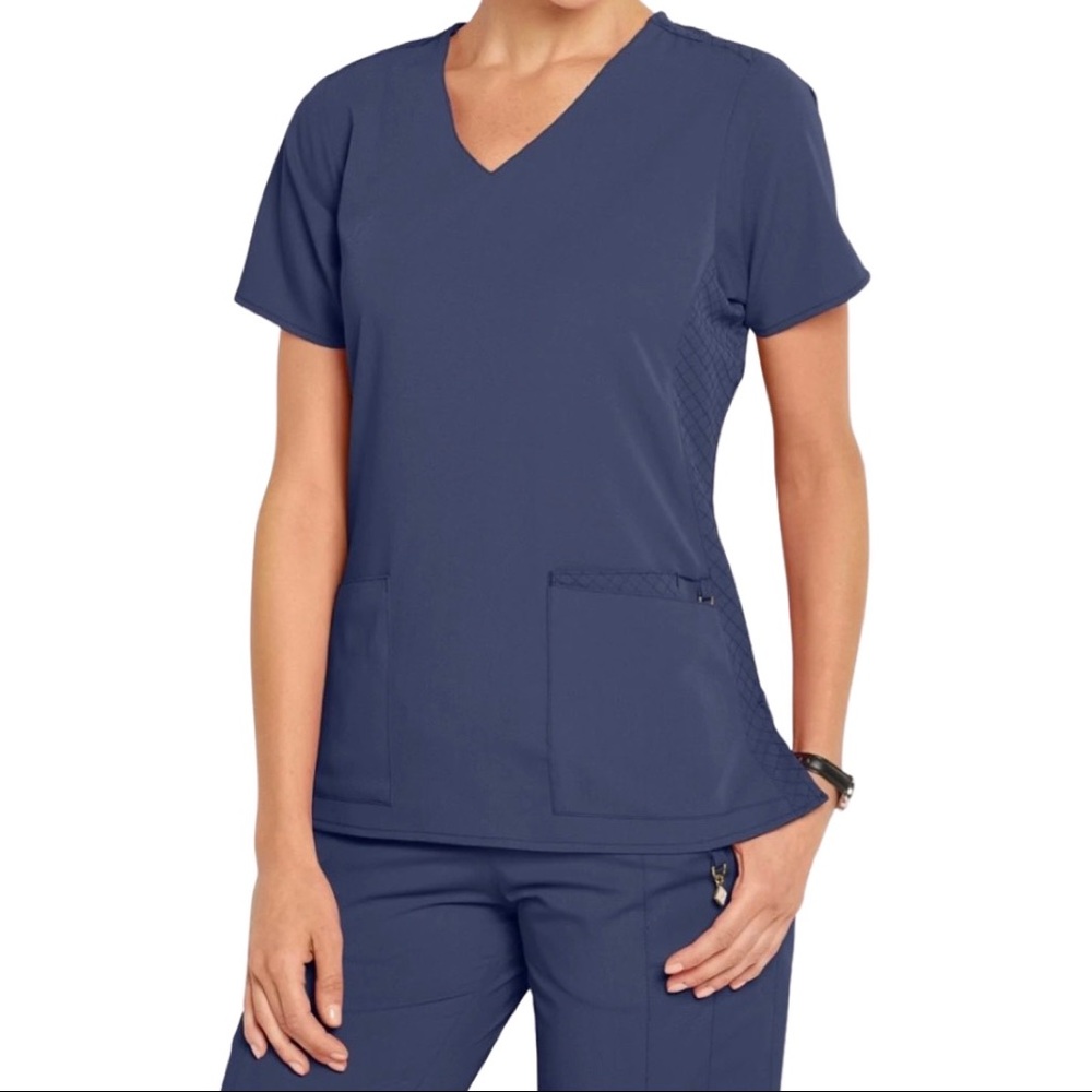 Vera Bradley Scrub Set | Halo Nettie, Navy, Braided size SMALL